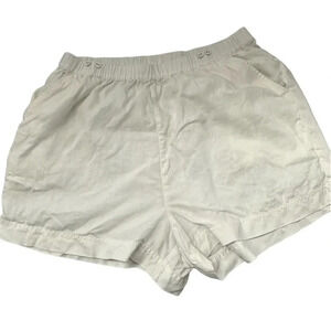 J. Crew Women's Ivory 100% Linen Pull-On Shorts with Pockets Size 1X GUC